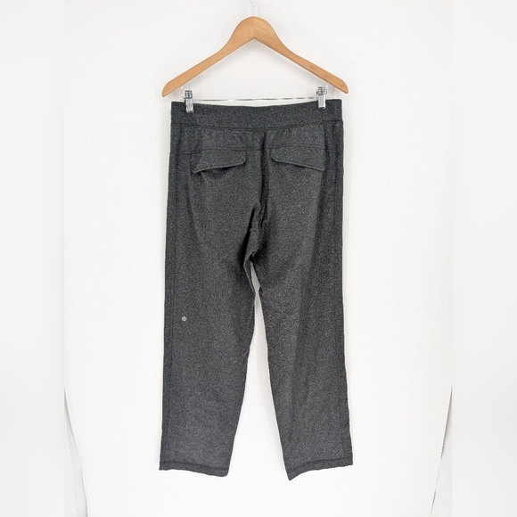 Lululemon Mens Kung Fu Pants Large Heathered Gray Straight Leg Lounge Gym Yoga - Picture 1 of 8